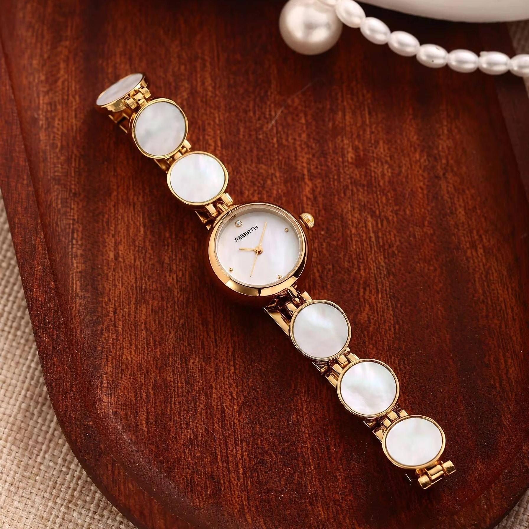 Luxury Watch Diamond - Reloj de cuarzo para mujer con