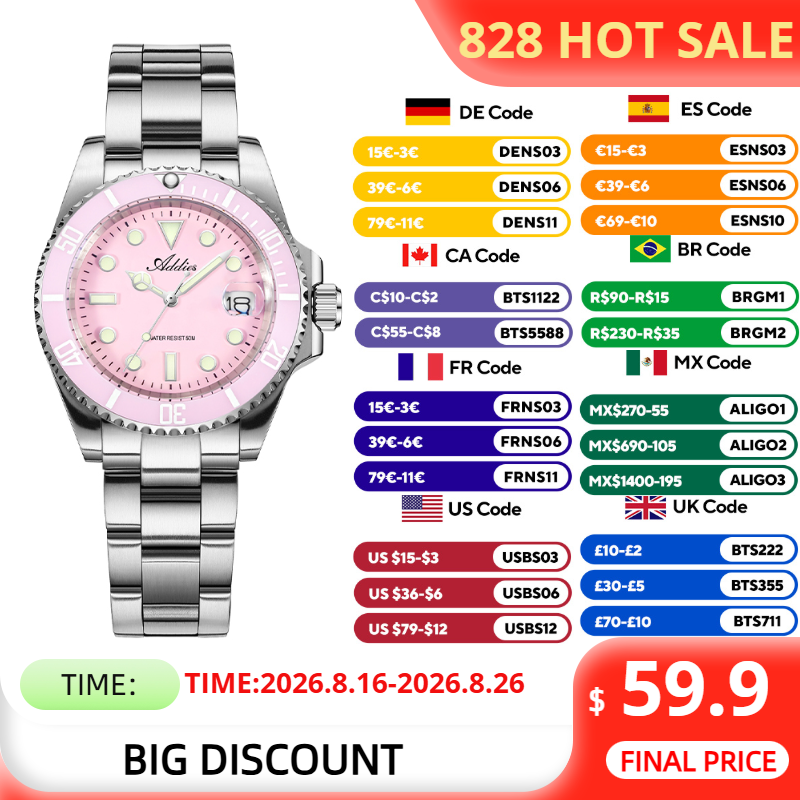 Luxury Watch Girl - Relojes ADDIES de 36mm y 50m
