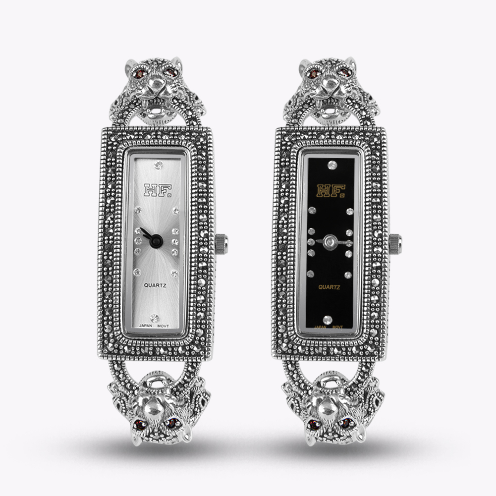 Luxury Watch Thailand - Tailandia plata sólida plata 925 marcasita