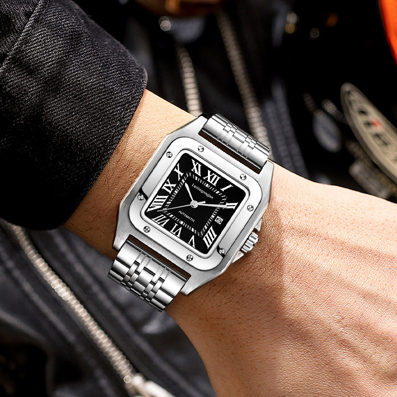 Cartier Watch Tank - Reloj mecánico automático cuadrado de lujo