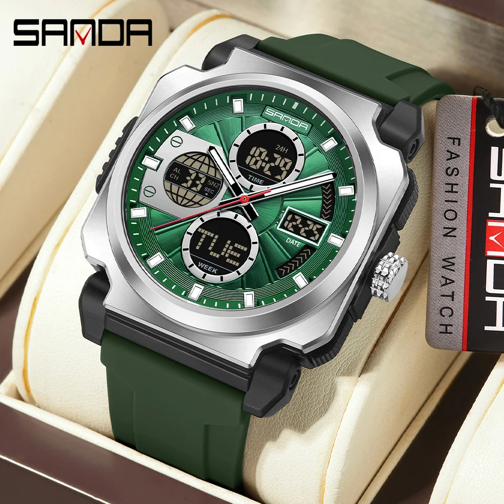 Luxury Watch Shop - Reloj electrónico SANDA para hombre, deportes