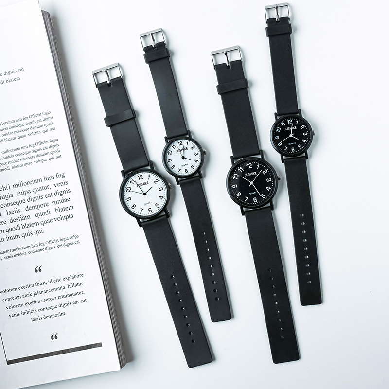Luxury Watch Girl - Reloj negro Simple, relojes de cuarzo