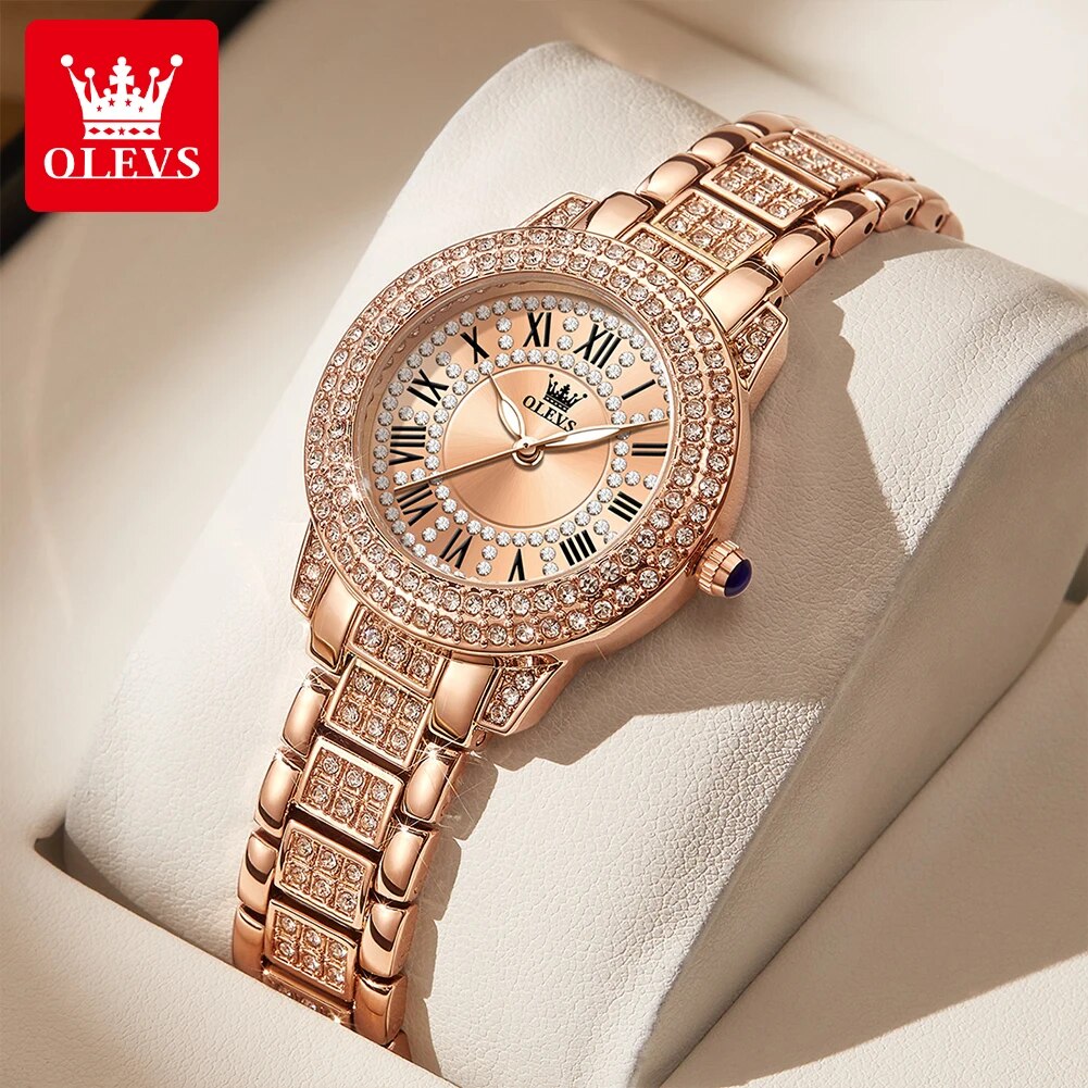 OLEVS 9943 reloj de cuarzo Ori - Luxury Watch Diamond reseña y precio