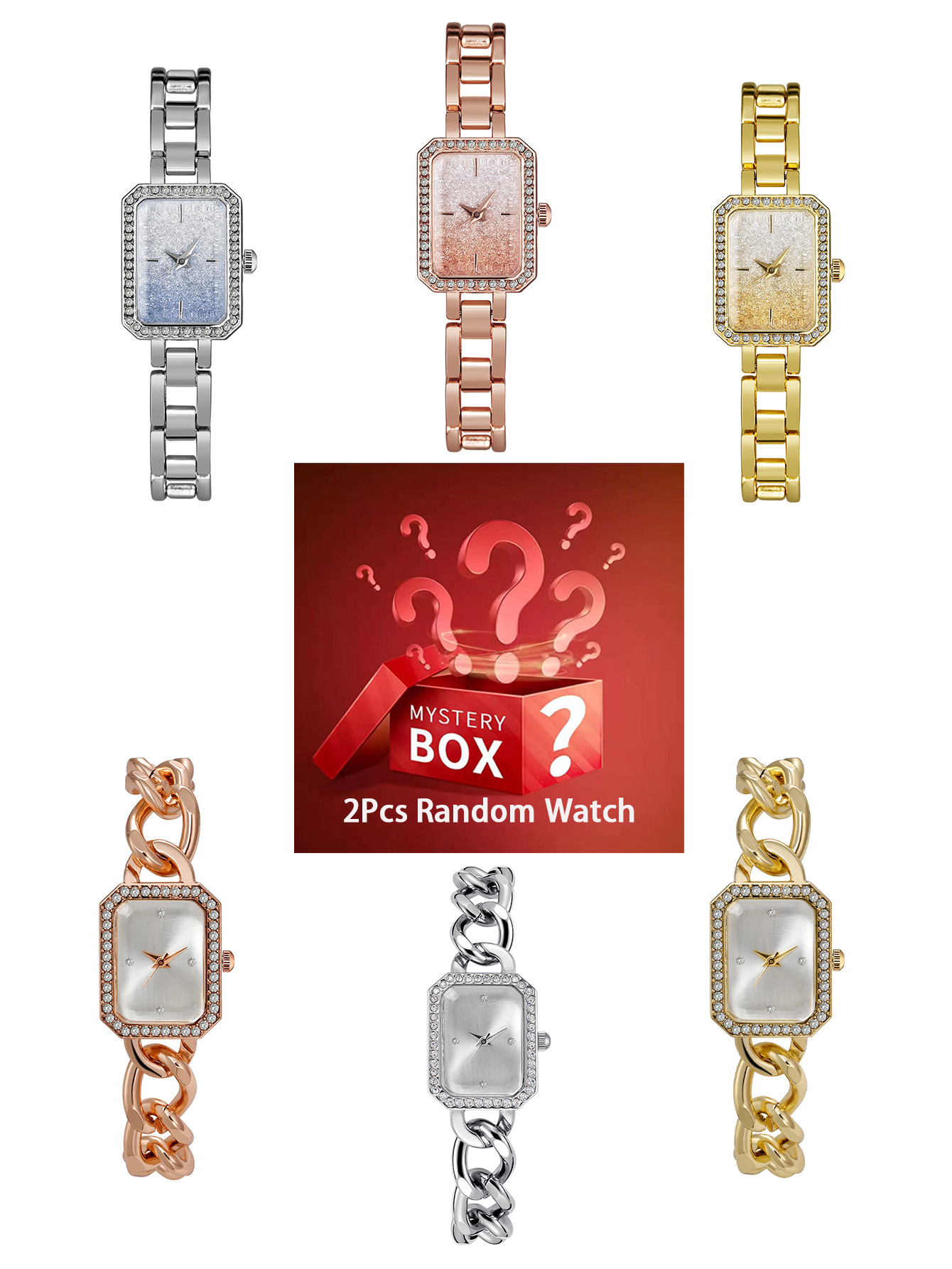 2 piezas de relojes para mujer - Luxury Watch Diamond reseña y precio