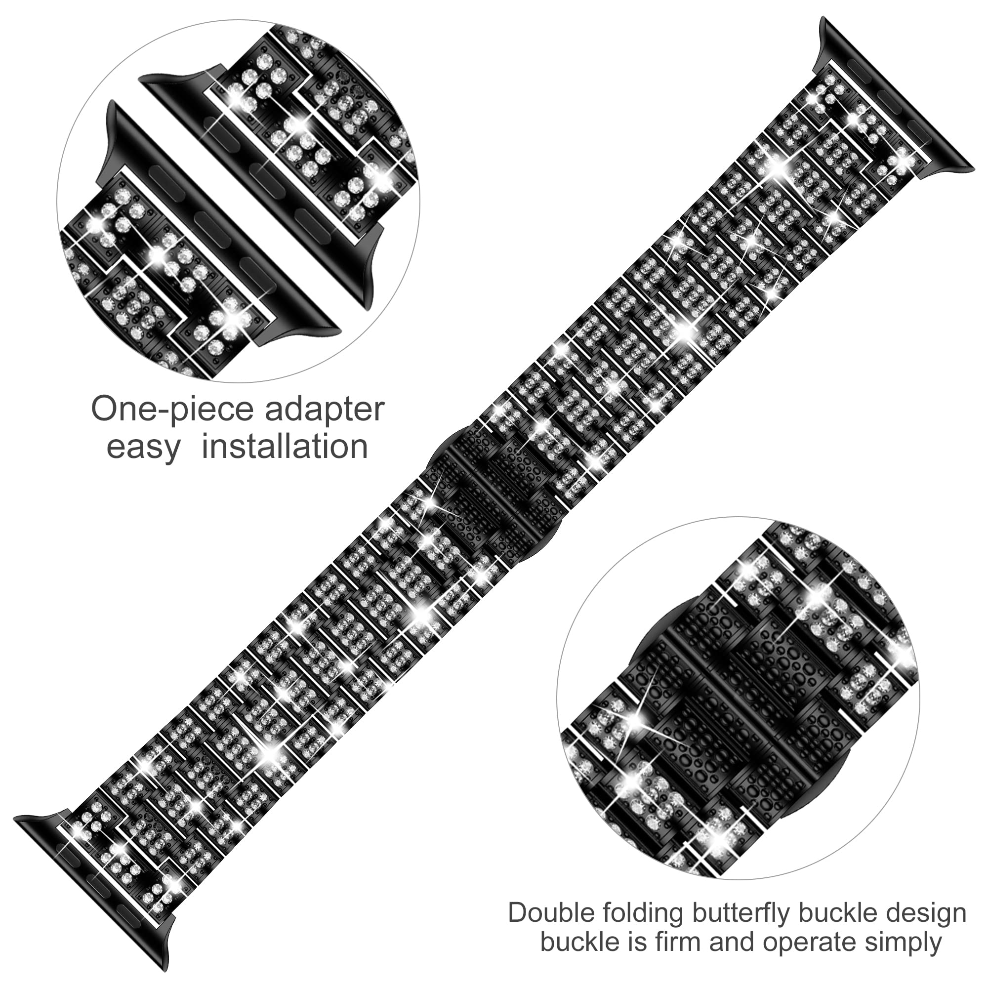 Correa de diamante para Apple  - Apple Watch Luxury X reseña y precio