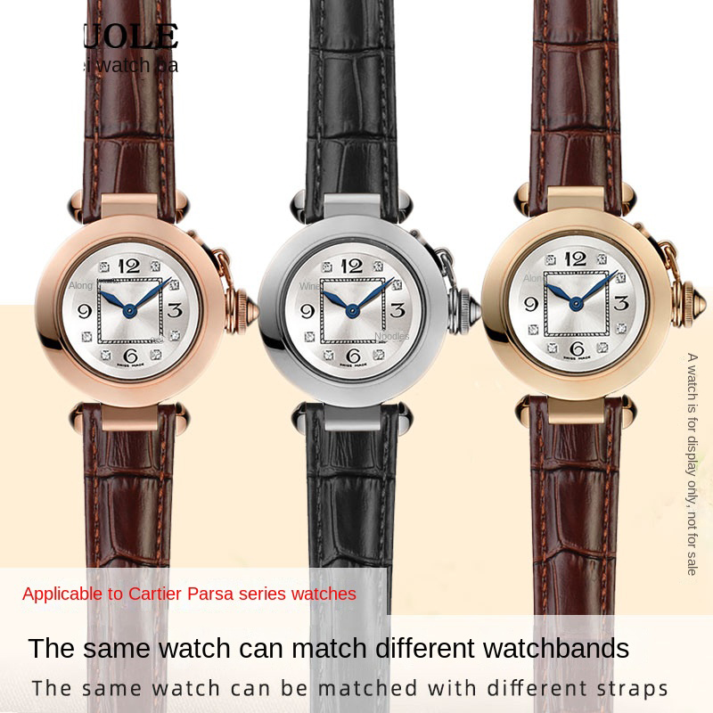 Correa de reloj de cuero de va - Cartier Watch Tank reseña y precio