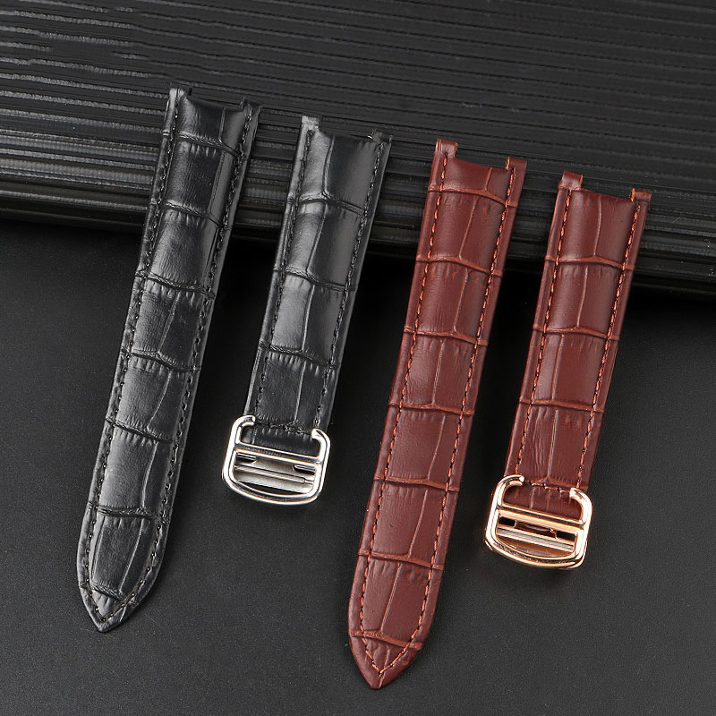 Correa de reloj de cuero de va - Cartier Watch Tank reseña y precio