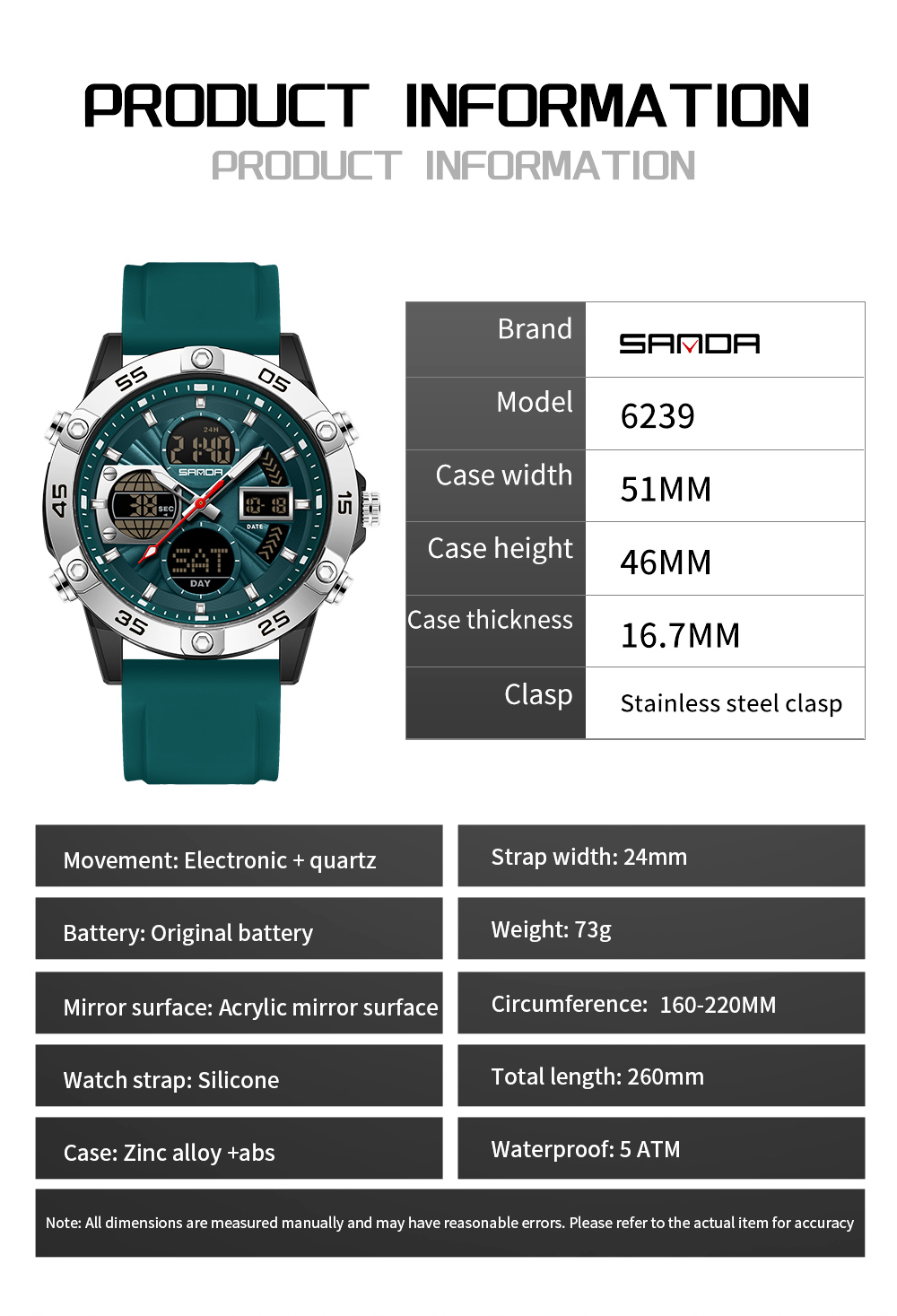 Reloj de cuarzo electrónico SA - Luxury Watch Shop reseña y precio