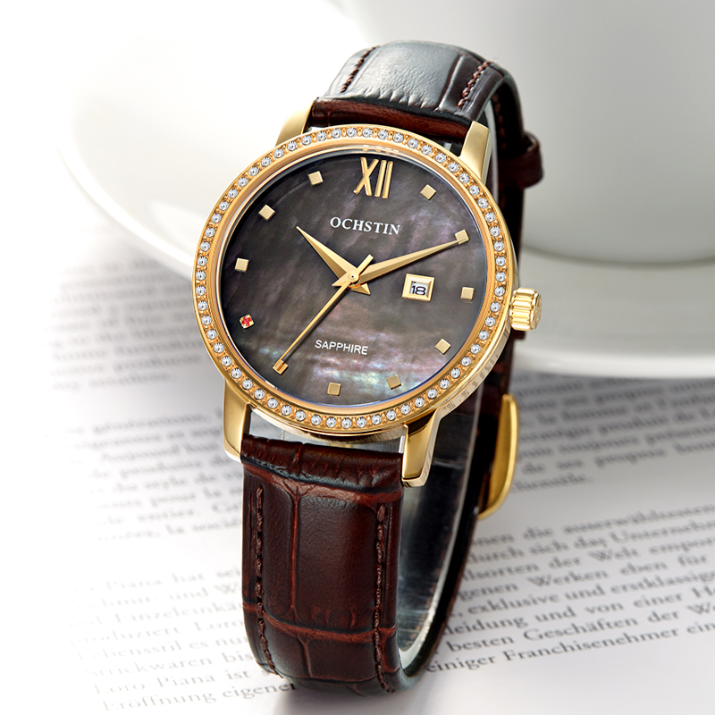 OCHSTIN-relojes de cuarzo japo - Luxury Watch Diamond reseña y precio