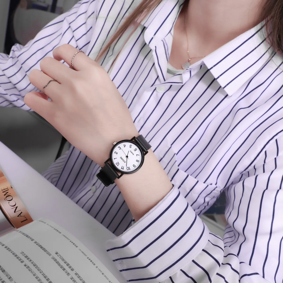Reloj negro Simple, relojes de - Luxury Watch Girl reseña y precio