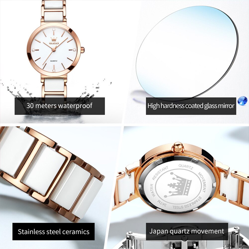 OLEVS-Reloj de cuarzo con corr - Luxury Watch Girl reseña y precio